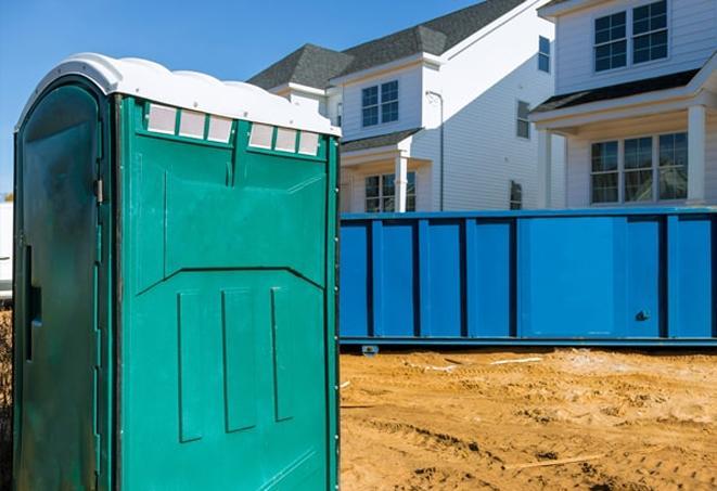 porta potties ensuring site hygiene and staff comfort